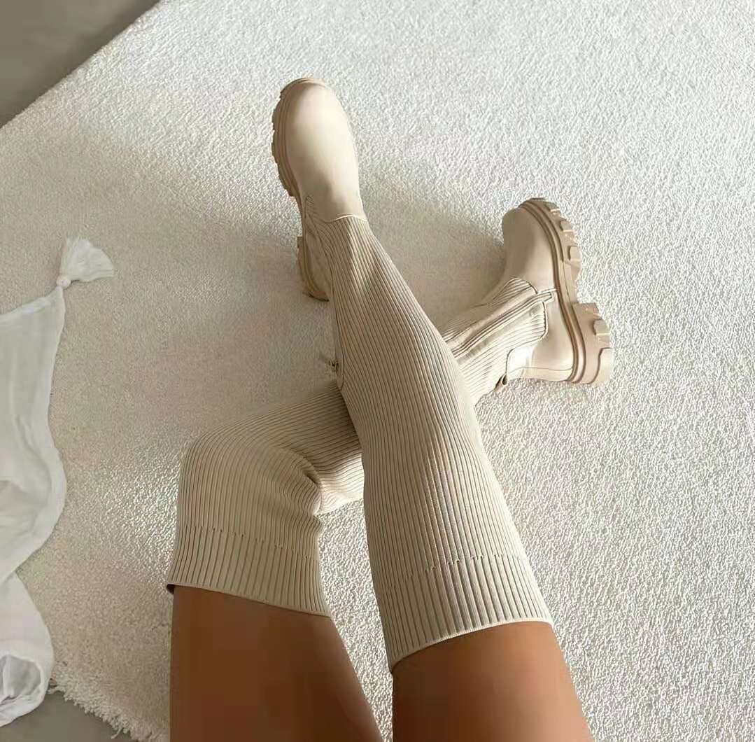 Biruvi | Women's Heeled Knee-High Boots