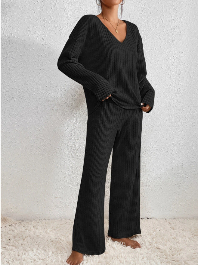 Biruvi | Women’s Two-Piece Ribbed Lounge Set