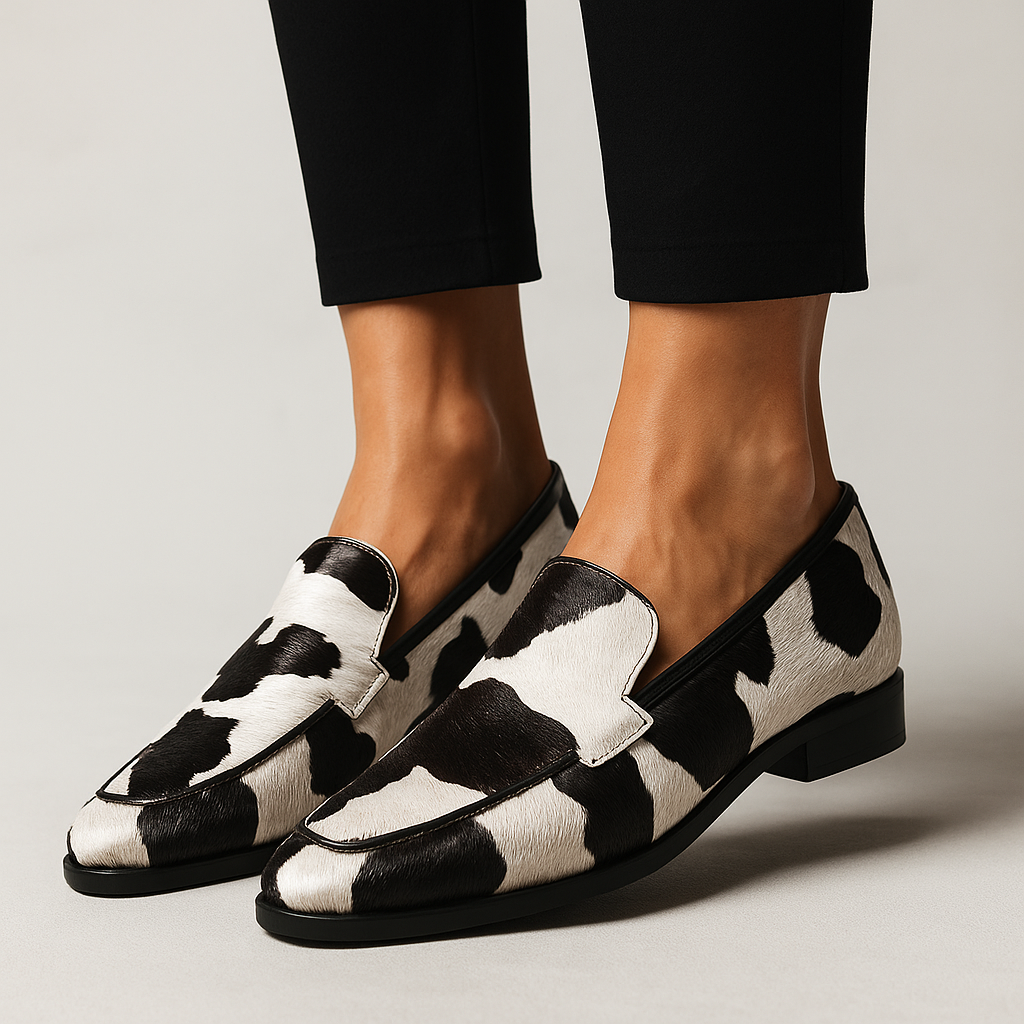 Biruvi | Women’s Animal Print Loafers