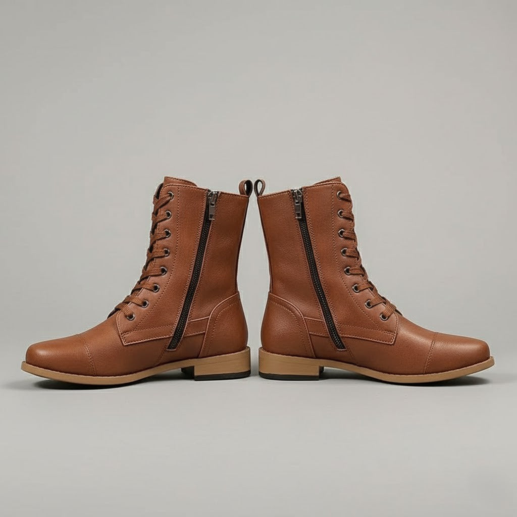 Biruvi | Women’s Ankle Boots With Side Zip