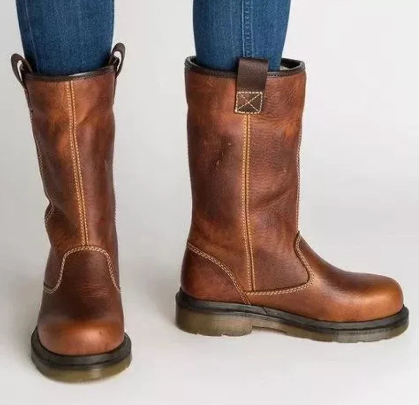 Biruvi | Women’s Mid Calf Leather Boots