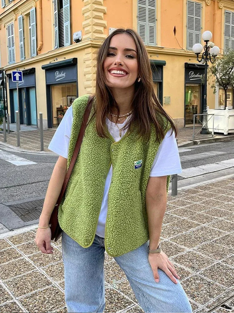 Biruvi | Women’s Patchwork Windbreaker Vest