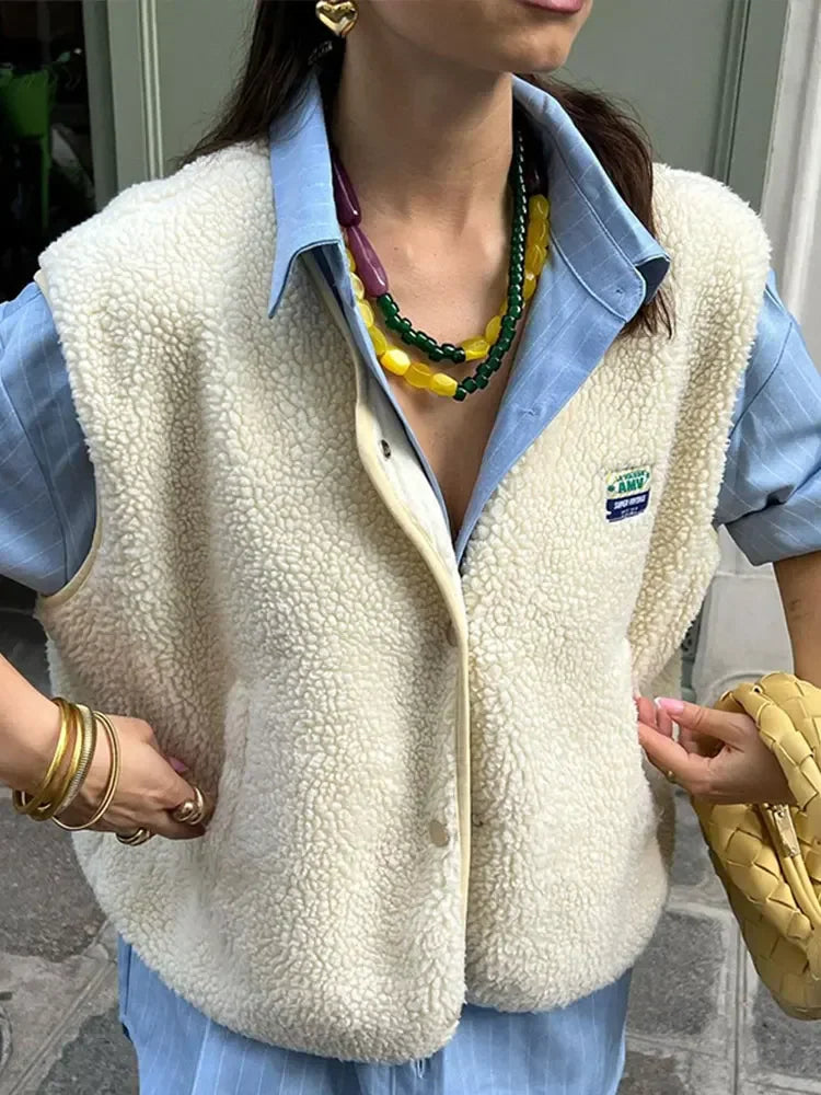 Biruvi | Women’s Patchwork Windbreaker Vest