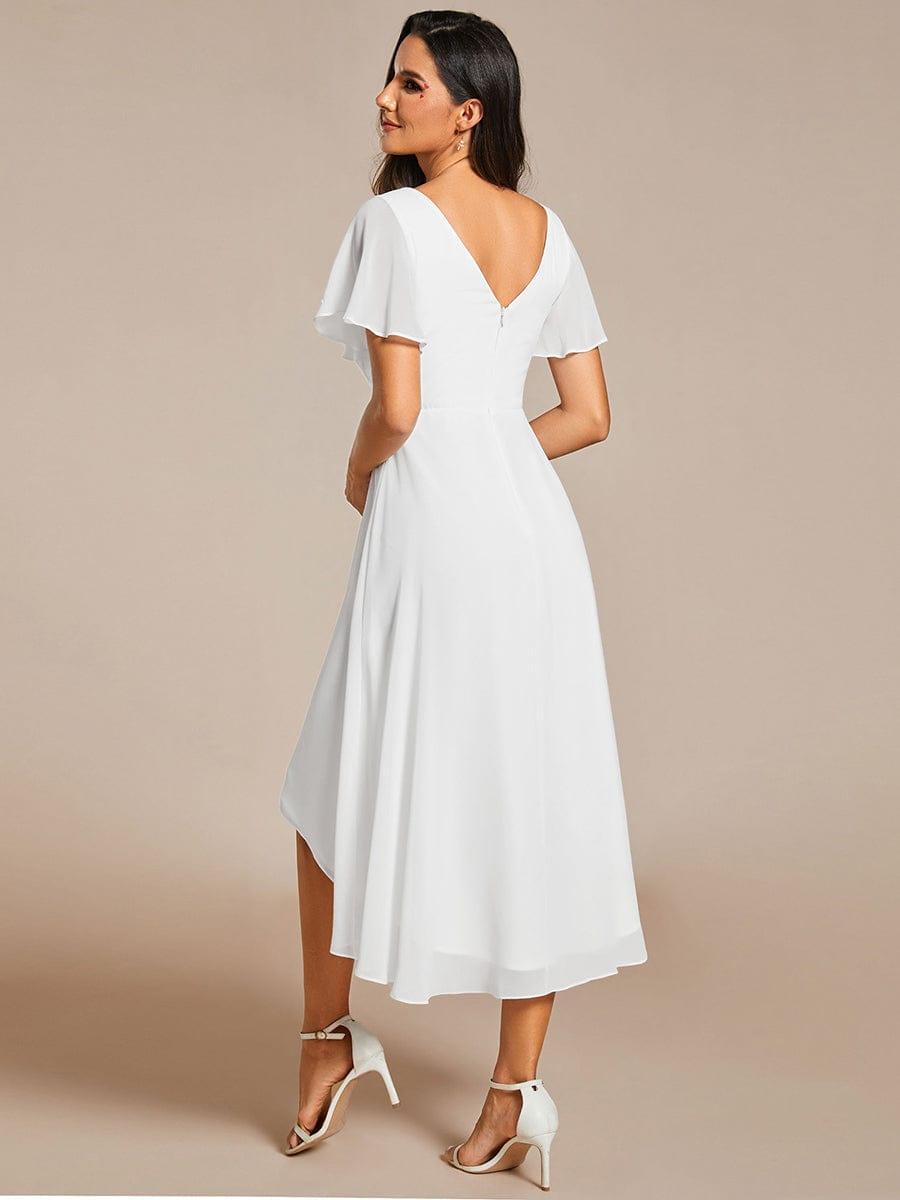 Daisy | A-Line V Neck High-Low Wedding Guest Dress
