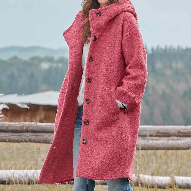 Biruvi | Women’s Longline Oversized Fleece Hoodie