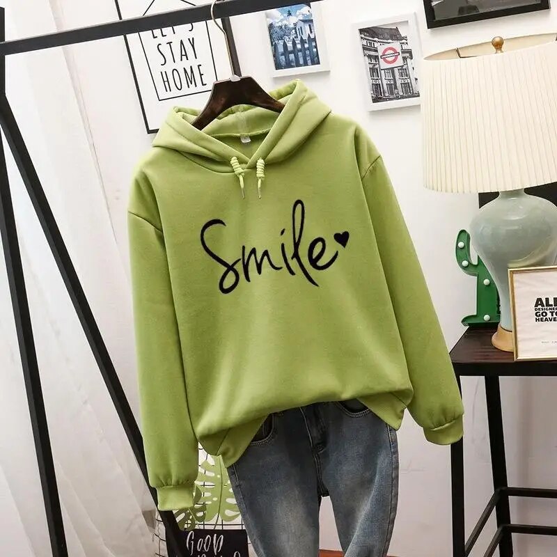 Biruvi | Women’s Smile-Love Pullover Hoodie