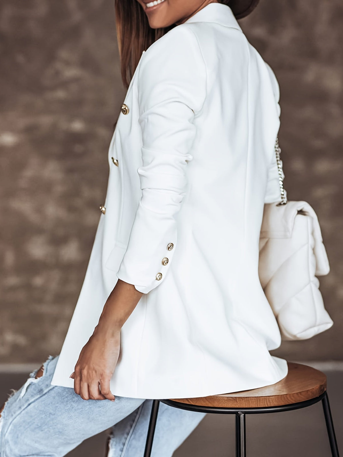 Biruvi | Women’s Structured Long Sleeve Blazer