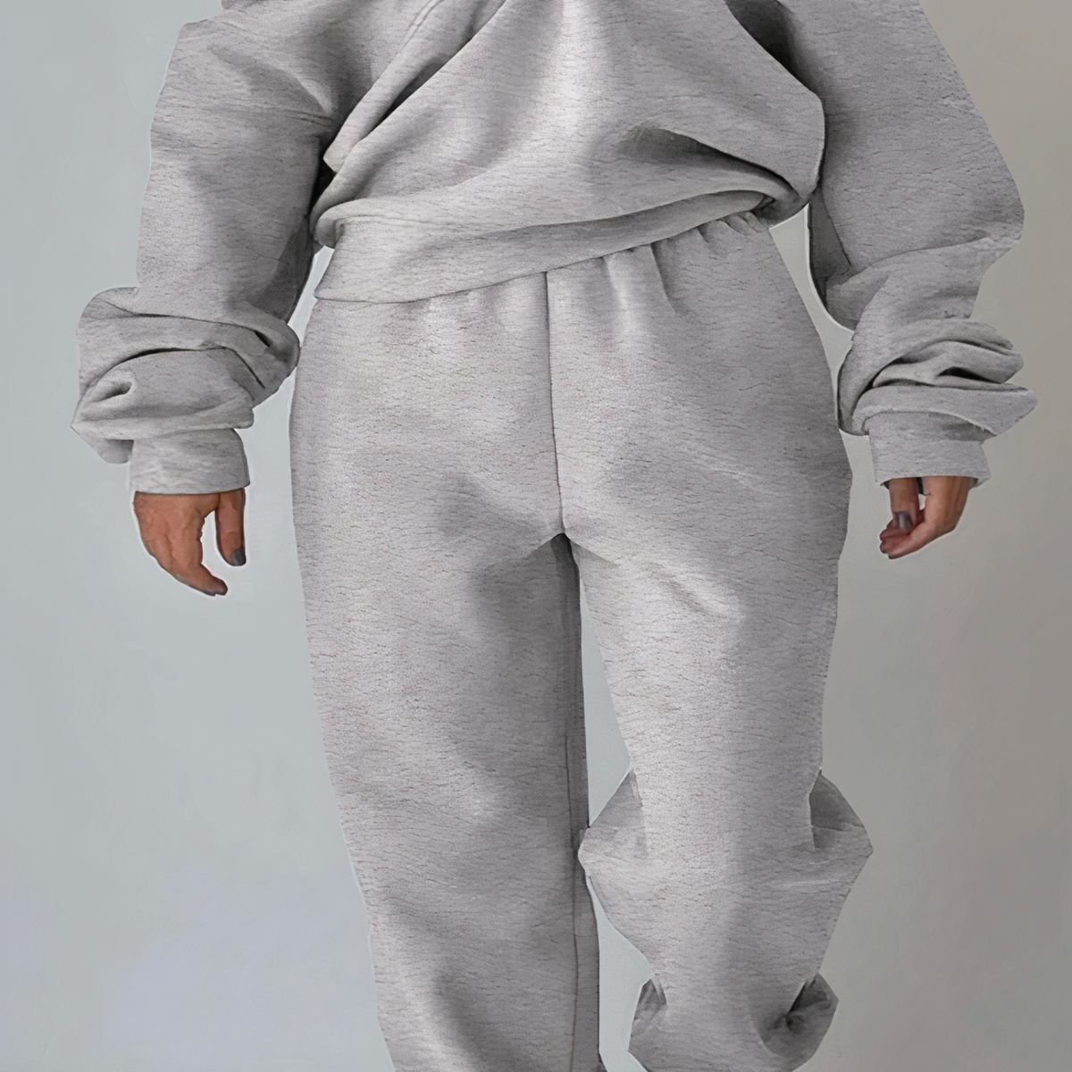 Biruvi | Women’s Tracksuit Set Two Piece Cropped Half Zip Pullover Joggers