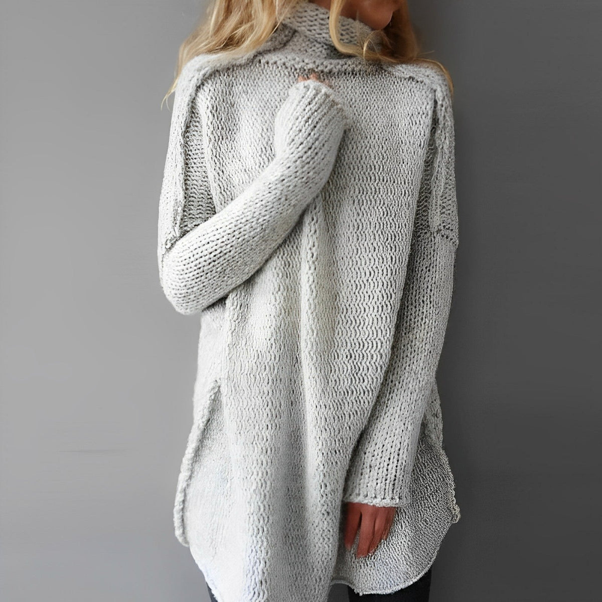 Biruvi | Women’s Oversized Knitwear Sweater Soft Chunky Knit Relaxed Fit