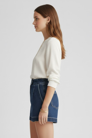 Alaia | High Waist Rolled Hem Shorts