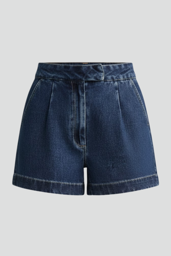 Alaia | High Waist Rolled Hem Shorts