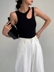 Alba | Semi-Sheer Cutout Festival Outfit Tank Top