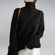 Amelia | Fitted Turtleneck Cashmere Sweater