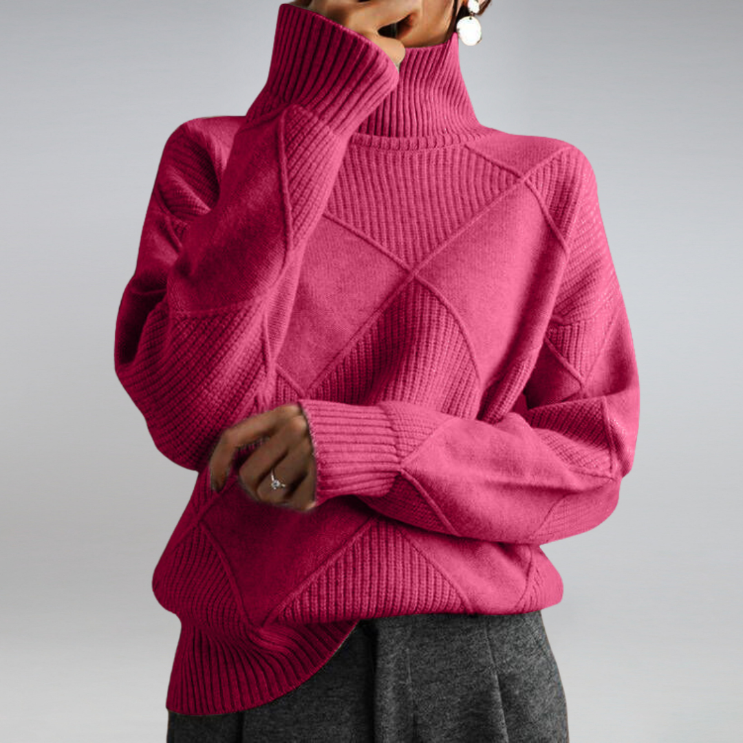 Amelia | Fitted Turtleneck Cashmere Sweater