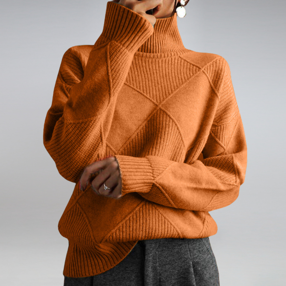 Amelia | Fitted Turtleneck Cashmere Sweater