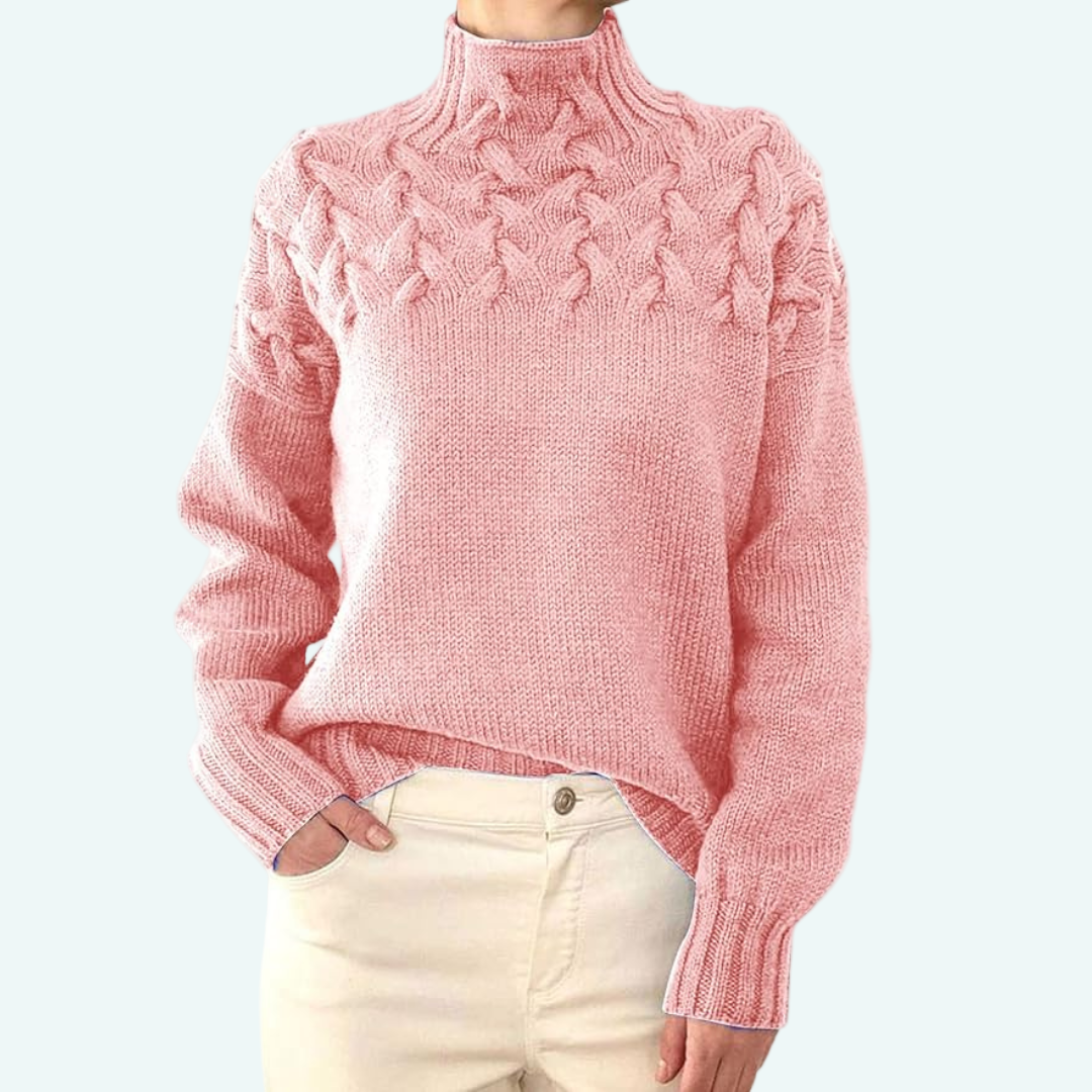 Arabella | Fitted Turtleneck Knit Sweater
