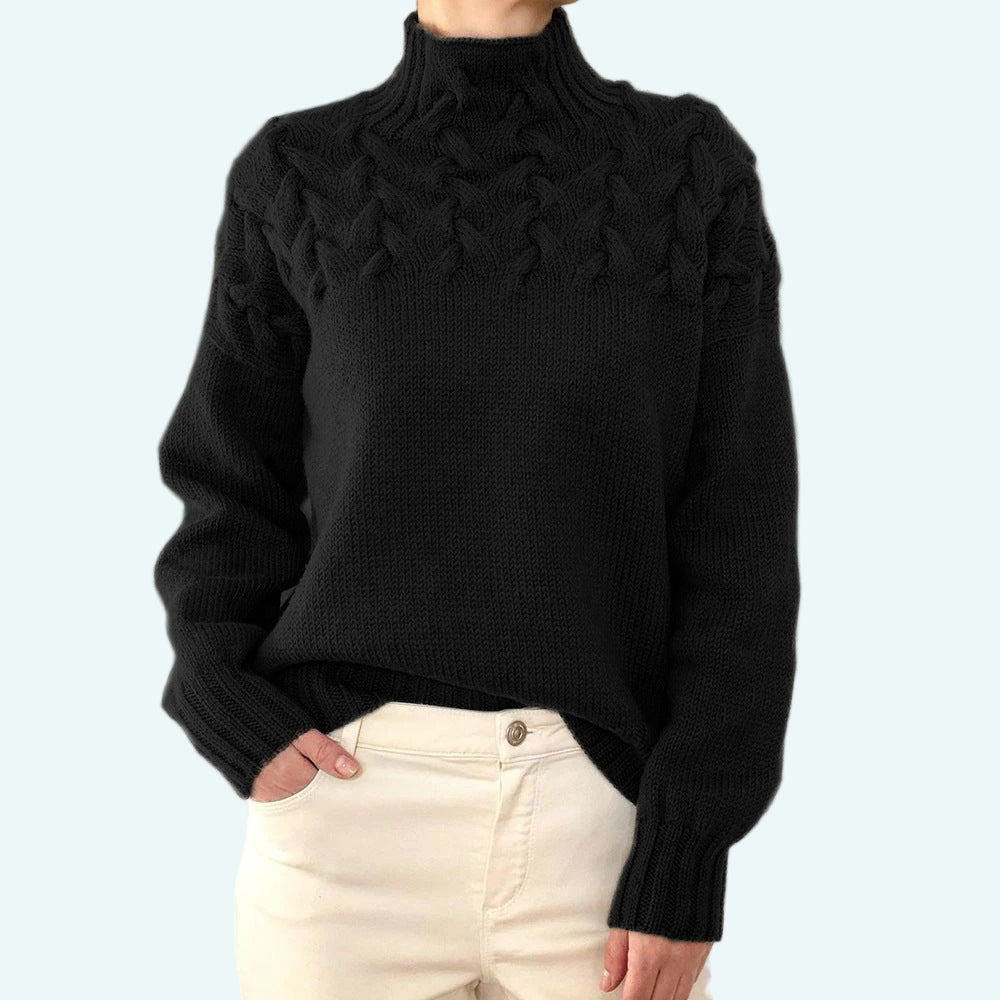 Arabella | Fitted Turtleneck Knit Sweater