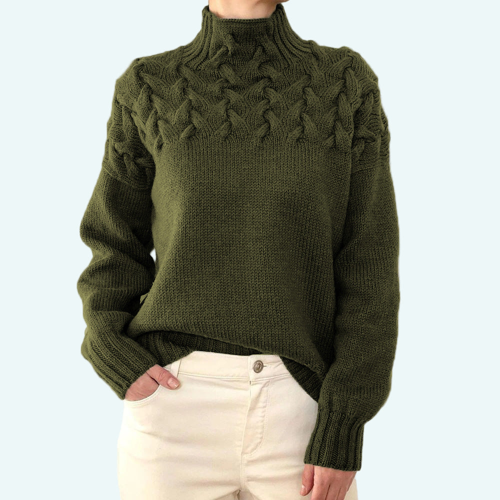 Arabella | Fitted Turtleneck Knit Sweater