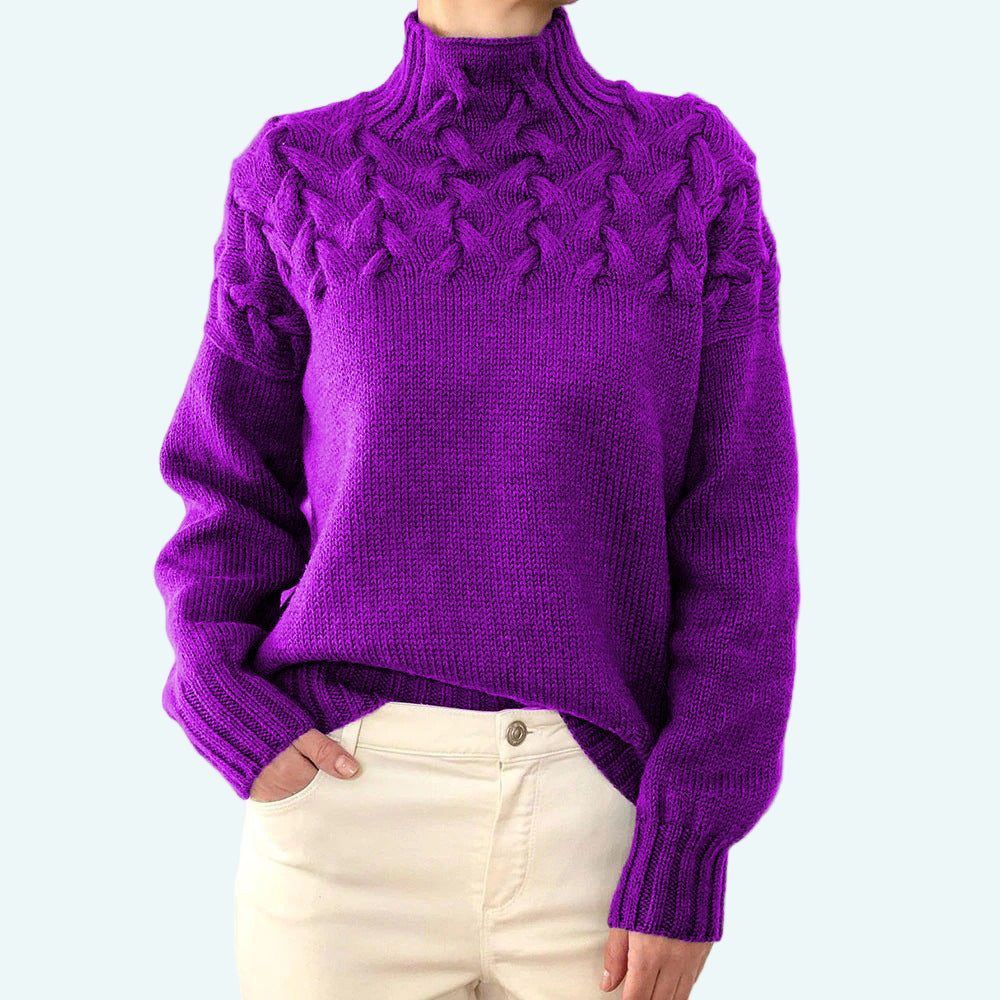Arabella | Fitted Turtleneck Knit Sweater