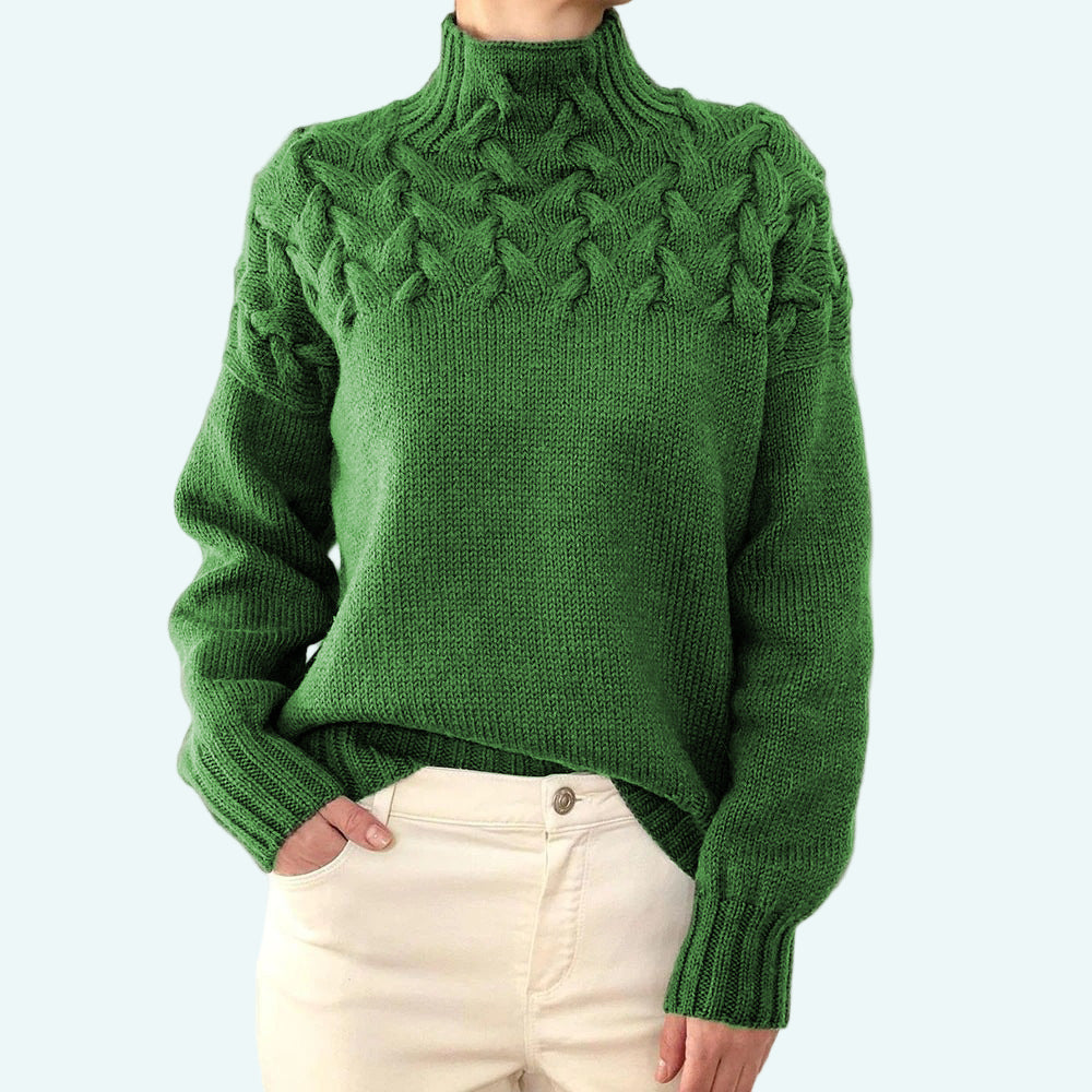 Arabella | Fitted Turtleneck Knit Sweater