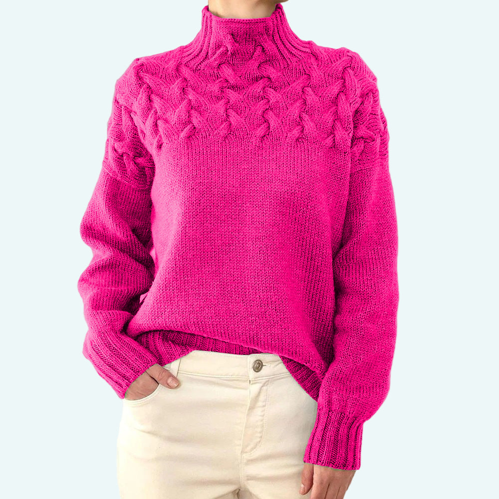 Arabella | Fitted Turtleneck Knit Sweater