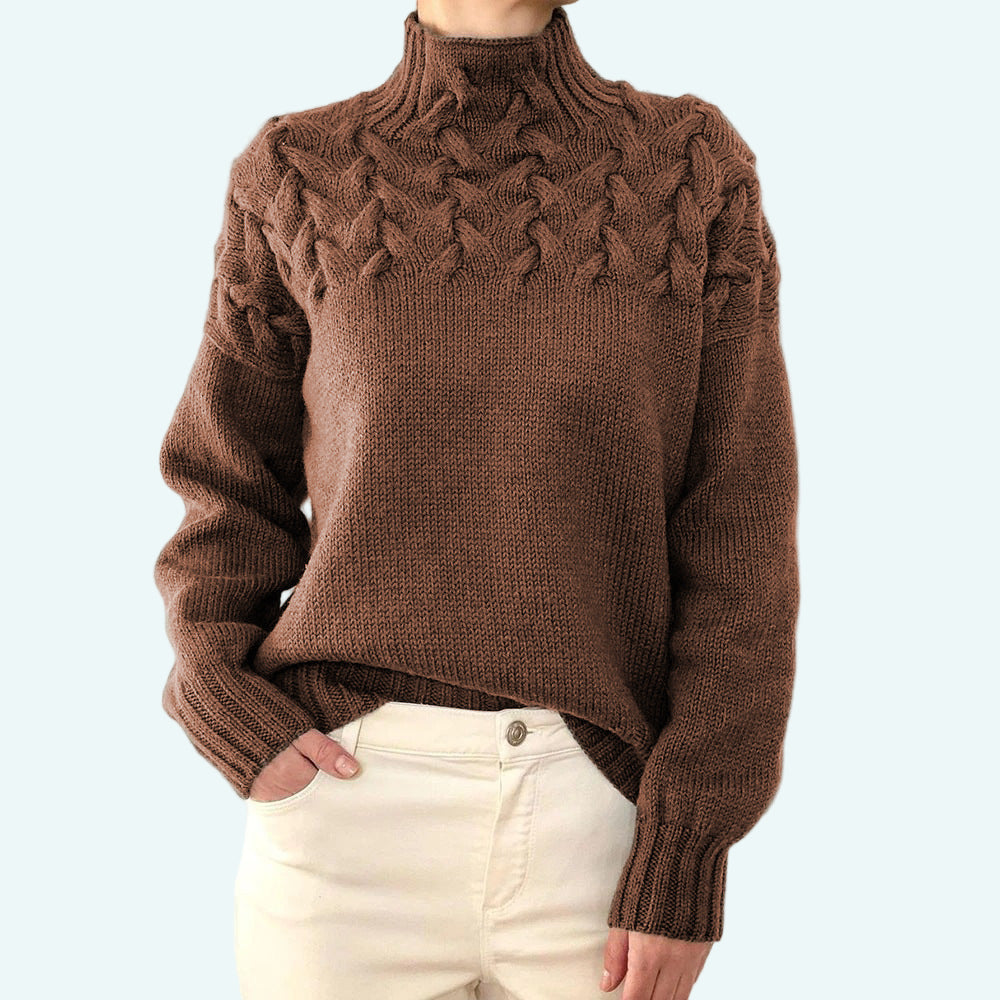 Arabella | Fitted Turtleneck Knit Sweater