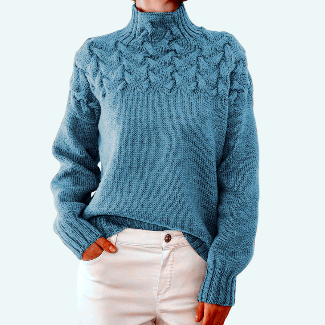 Arabella | Fitted Turtleneck Knit Sweater