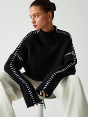 Ariadne | Oversized Mock Neck Sweater