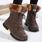 Arianna | Lace-Up Waterproof Fur Lined Snow Boots