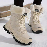 Arianna | Lace-Up Waterproof Fur Lined Snow Boots