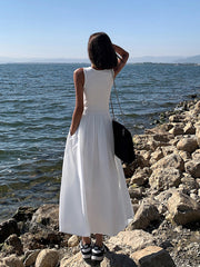 Arianna | Relaxed Fit Crew Neck Maxi Dress