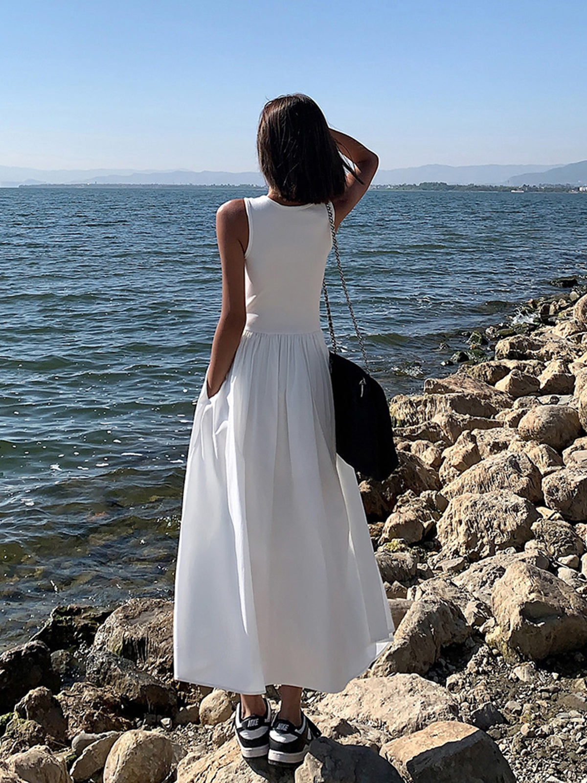Arianna | Relaxed Fit Crew Neck Maxi Dress