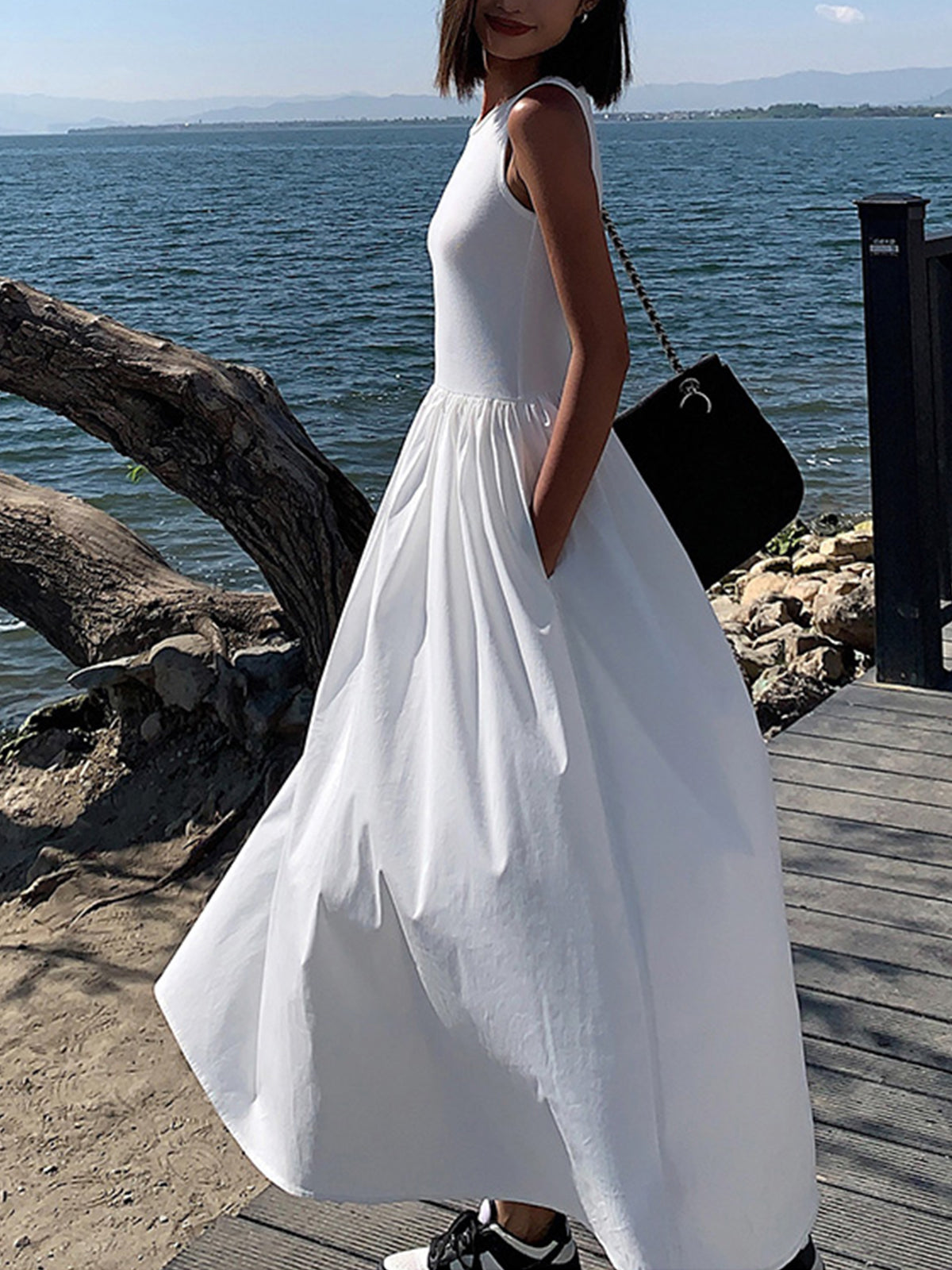 Arianna | Relaxed Fit Crew Neck Maxi Dress