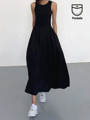 Arianna | Relaxed Fit Crew Neck Maxi Dress