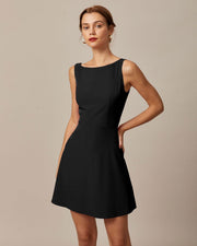 Avery | Fitted Sleeveless High-Waisted Ladies Day Dress
