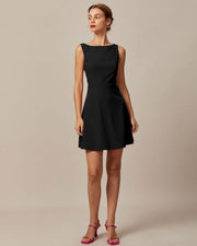 Avery | Fitted Sleeveless High-Waisted Ladies Day Dress