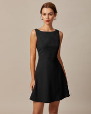 Avery | Fitted Sleeveless High-Waisted Ladies Day Dress