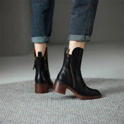 Bellamy | Mid Heel Ankle Boots