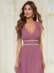 Bellamy | Sleeveless Grecian Bridesmaid Dress