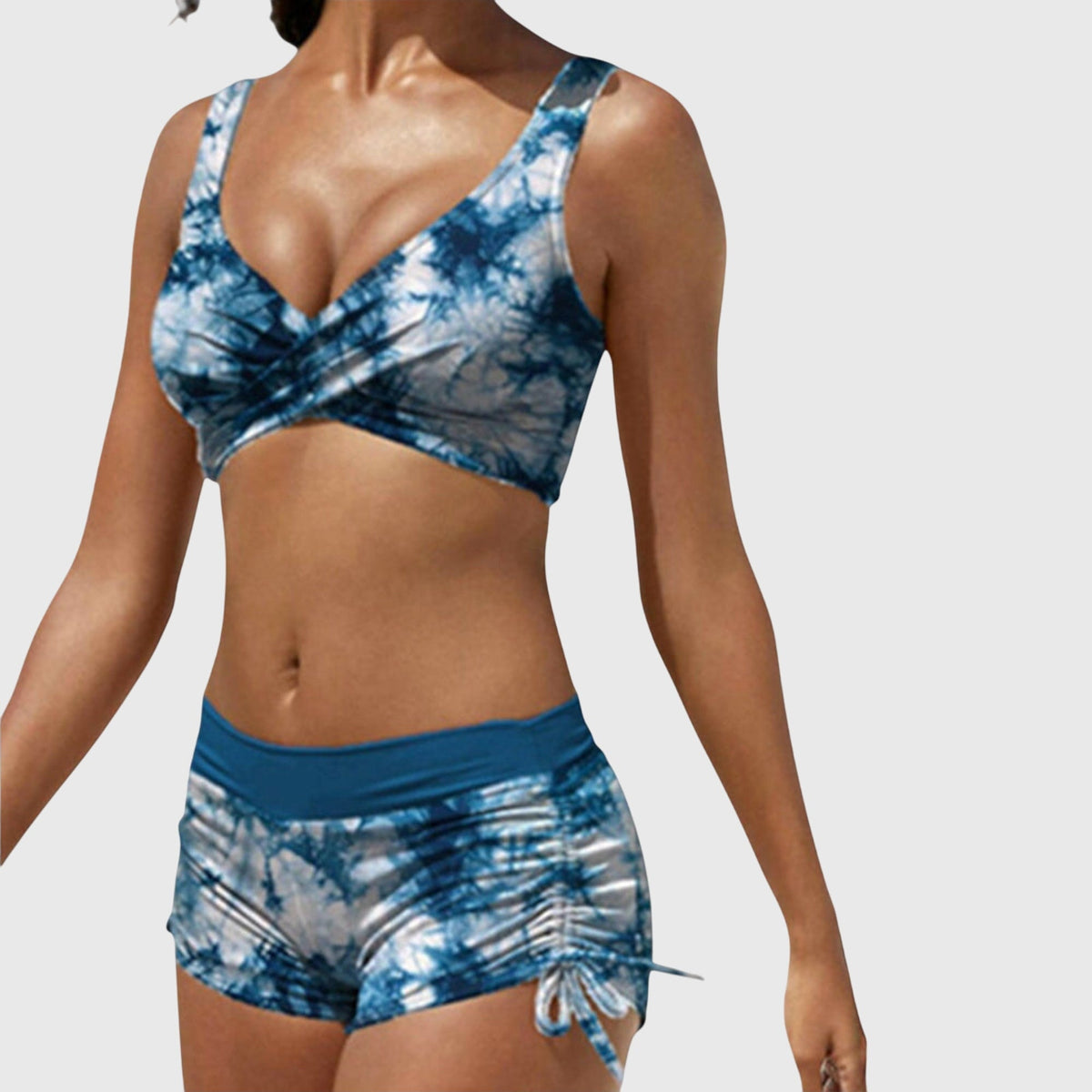 Blanche | Fitted Camo Two-Piece Bikini Set