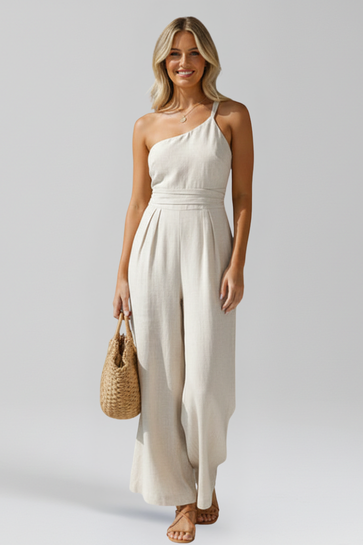 Blythe | One-Shoulder Wide-Leg Jumpsuit