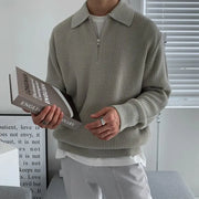 Bridget | Relaxed Fit Quarter-Zip Knit Sweater