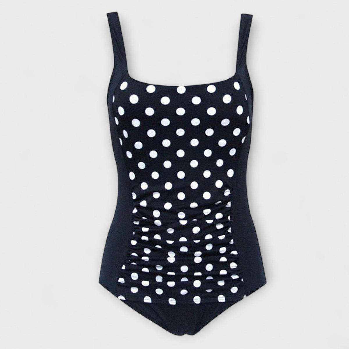 Brinley | Retro Square Neck Padded One-Piece Swimsuit