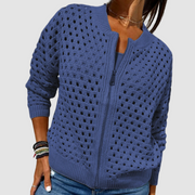 Brooke | Relaxed Fit Knitted Zipper Cardigan