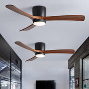 Brooklyn Nordic Wooden Ceiling Fan with Integrated Light – Ideal for Living Room or Bedroom