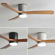 Brooklyn Nordic Wooden Ceiling Fan with Integrated Light – Ideal for Living Room or Bedroom