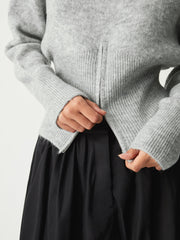 Camille | Relaxed Fit Half-Zip Fuzzy Sweater