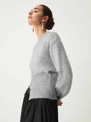 Camille | Relaxed Fit Half-Zip Fuzzy Sweater