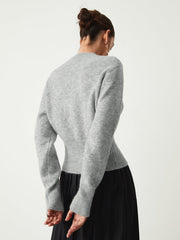 Camille | Relaxed Fit Half-Zip Fuzzy Sweater