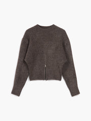 Camille | Relaxed Fit Half-Zip Fuzzy Sweater